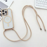 Clear Magnetic Case with Lanyard for iPhone